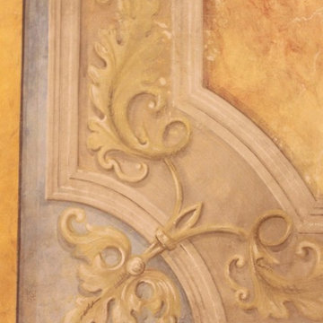 DECORAZIONI CLASSICHE.particolare finto affresco
