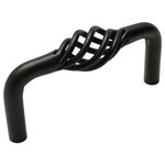 Cosmas - Cosmas 9992-030 Birdcage Cabinet Pull, Flat Black - Manufacturer: Cosmas