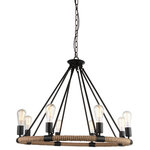CWI LIGHTING - CWI LIGHTING 9671P33-8-101 8 Light Up Chandelier with Black finish - CWI LIGHTING 9671P33-8-101 8 Light Up Chandelier with Black finishThis breathtaking 8 Light Up Chandelier with Black finish is a beautiful piece from our Ganges Collection. With its sophisticated beauty and stunning details, it is sure to add the perfect touch to your décor.Collection: GangesCollection: BlackMaterial: Metal (Stainless Steel)Hanging Method / Wire Length: Comes with 120" of chainDimension(in): 28(H) x 33(Dia)Max Height(in): 148Bulb: (8)60W E26 Medium Base(Not Included)CRI: 80Voltage: 120Certification: ETLInstallation Location: DRYOne year warranty against manufacturers defect.