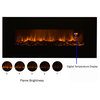 Wall-Mounted Electric Fireplace LED Flame Electric Heater With Bottom Vents