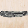 Deadwood Cabinet Hardware Pull, Polished Pewter
