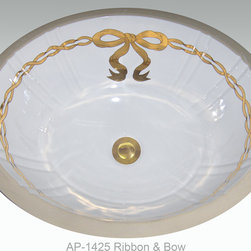 Hand Painted Undermounts by Atlantis Porcelain - Bathroom Sinks