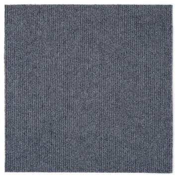 Nexus Smoke 12"x12" Self Adhesive Carpet Floor Tile, 12 Tiles/12 sq. ft.