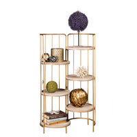Odette Retractable Round Bookcase Bookshelf
