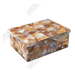 GEOMETRIC BEIGE MARBLE JEWELRY BOX - Home Accessories & Decor
