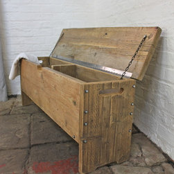 Millar Reclaimed Scaffolding Board Storage Bench / Bedding Box / Toy Box - Storage Boxes