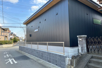 無垢な家 擁壁用デザインブロックとエクステリア　埼玉県