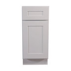 Design House 561332 Brookings 15"W x 34-1/2"H Single Door Base - White