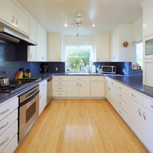 Blue countertop
