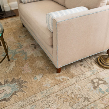 Living room refresh in a stately French provincial home