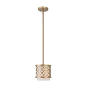 Livex Lighting Arabesque Light Mini Pendant, Soft Gold