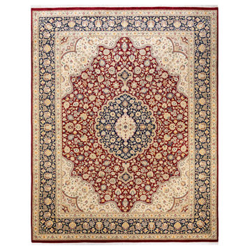 Indore, One-of-a-Kind Hand-Knotted Area Rug Red, 9'3"x11'9"