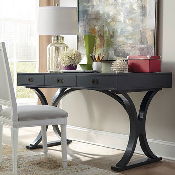 Donny Osmond Home Stapleton Rectangular Desk in Grey