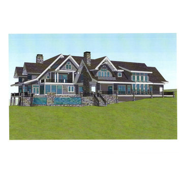 Vacation Lakefront Home, Custom Design, 12,822 Square Feet