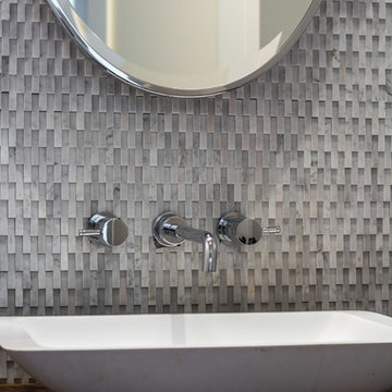 Sherman Oaks Transitional Powder Room Remodel