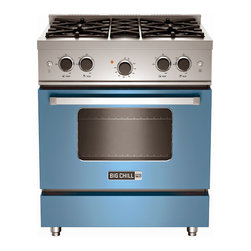 Big Chill Pro Range in French Blue - Gas Ranges And Electric Ranges