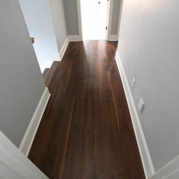 8" Site Finished Character Grade Black Walnut Plank Flooring - Hardwood Flooring
