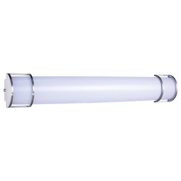Elegant Lighting LDVL4001 1 Light 36"W Integrated LED Bathroom - White / Nickel