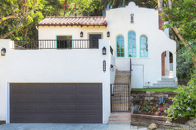 Tuscan exterior home photo in Los Angeles