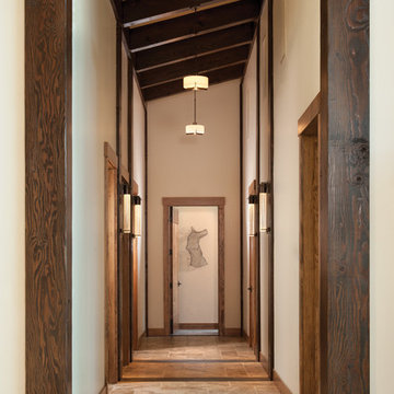 Modern Mountain Timber Frame Home: The Suncadia Residence - Hall