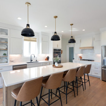 Bristol, Maple, Almond, Paint Grade-HD, White with Floor To Ceiling Carpet One