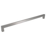 Celeste Designs - Celeste Square Bar Pull Outdoor Use Powder Coated Brushed Nickel Stainless 12mm - These stainless steel pulls have a clear glossy layer (created by powder coating) over a brushed nickel finish, for additional rust resistance in outdoor use or high-humidity applications.