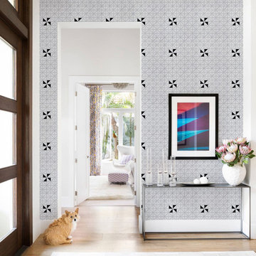 Modern Living Room Triangular Porcelain Mosaic Tile