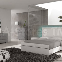 LIVE MODERN BED IN WHITE - Beds