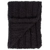 Chunky Knit Throw Blanket, Black 50x60
