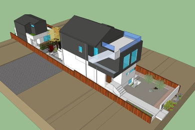 East Vancouver Modern House with Laneway house