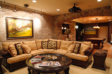 This is an example of a traditional basement in Other.