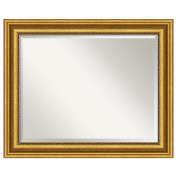 Parlor Gold Beveled Wall Mirror - 33.75 x 27.75 in.