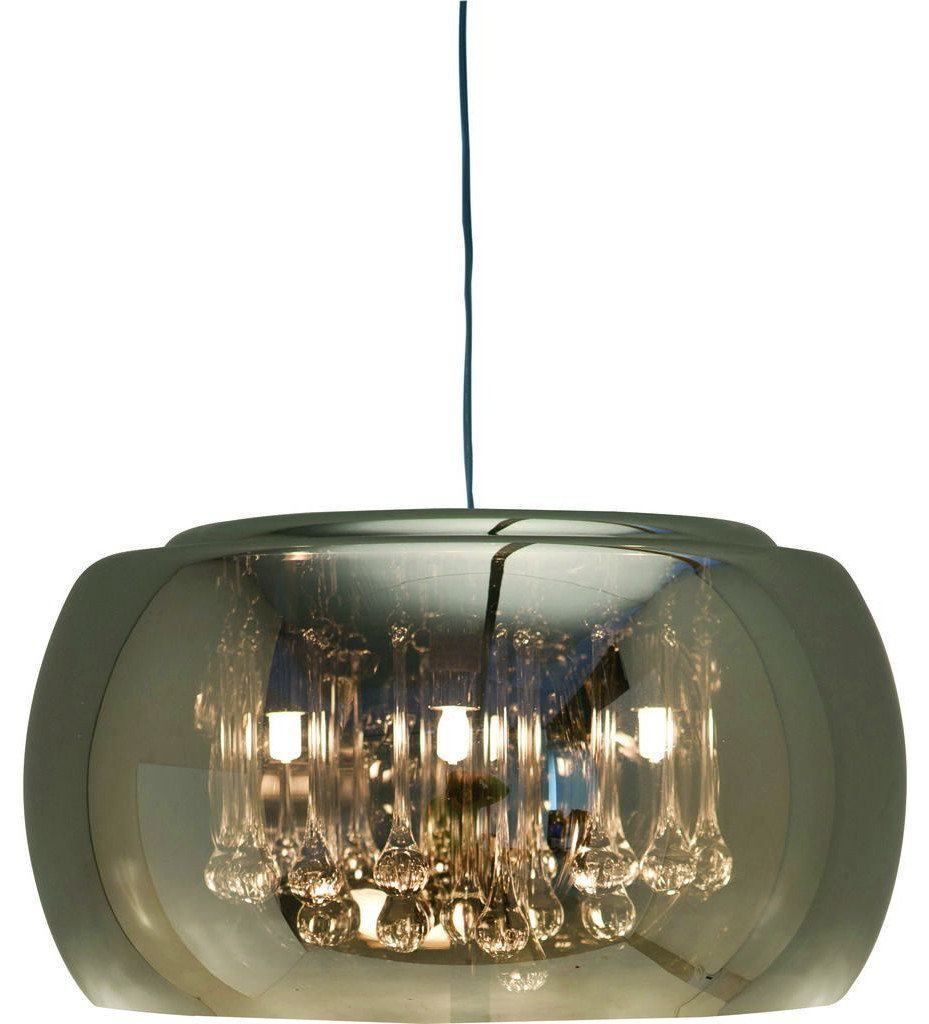 Nuevo Living Alain Lighting Pendant, Silver Glass, Large - Contemporary ...