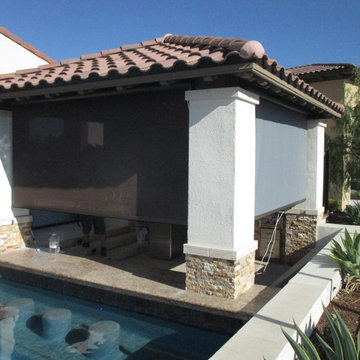 Motorized Power Screens on a Patio, California Room, and Exterior Window