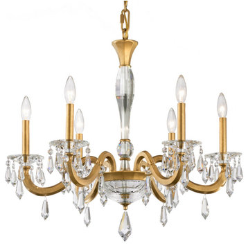 Napoli 6-Light Chandelier in Antique Silver