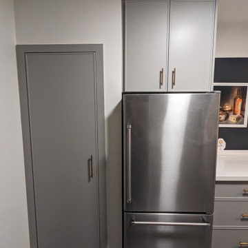 Modern Kitchen Remodel Done in a Haze SuperMatte Slim Shaker Door