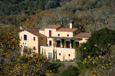 Inspiration for a mediterranean exterior home remodel in San Francisco