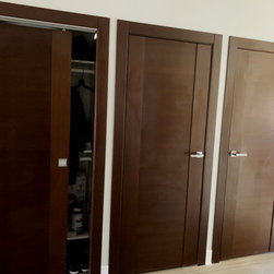 Private Residence - Mia 10 Lite (with glass) Wenge, Mia Flat Wenge, Maximum 00 - Interior Doors