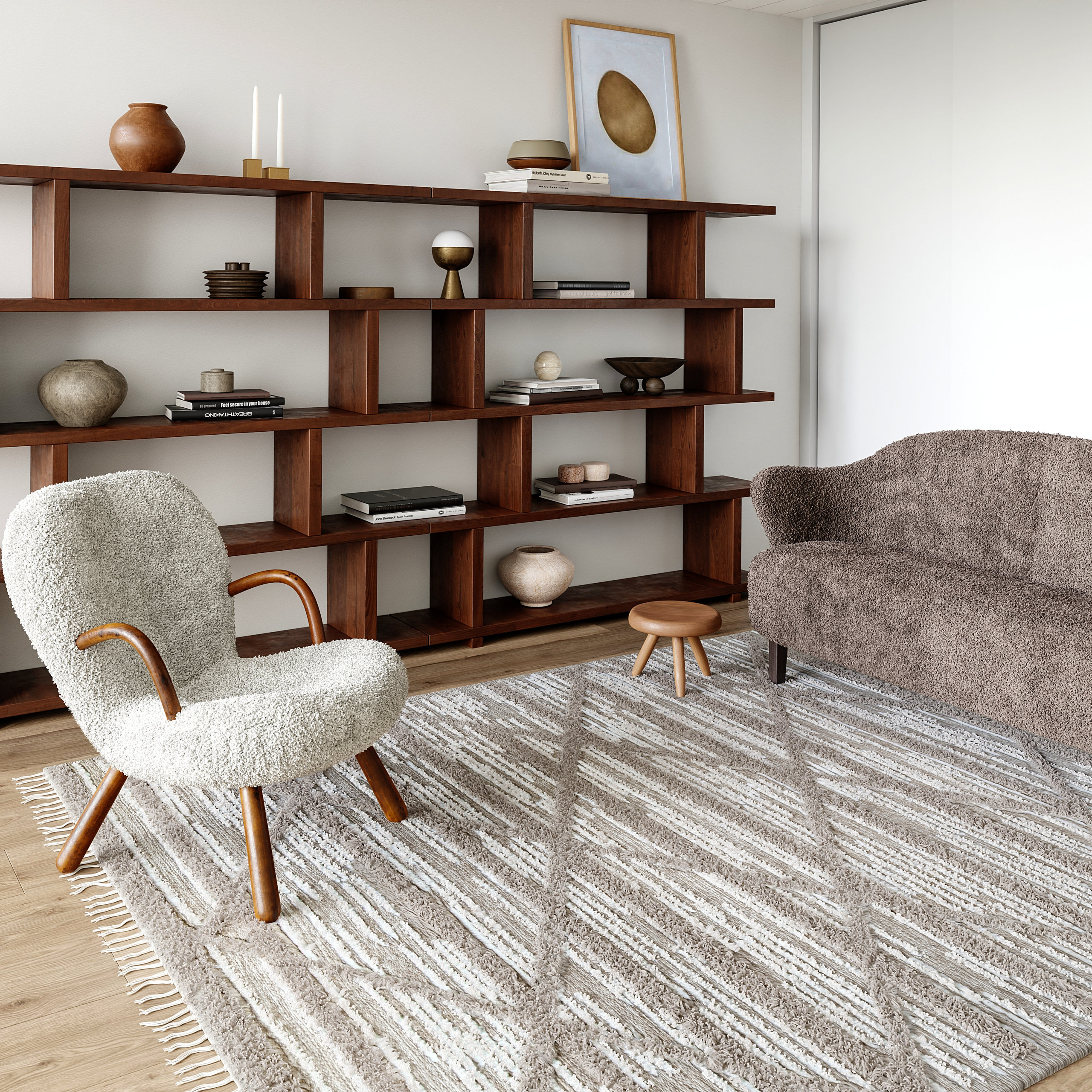 Arvin Olano x RugsUSA Bing Shag Rug, 6'x9' - Contemporary - Area Rugs ...