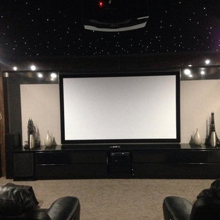 Home theater - modern home theater idea in Geelong