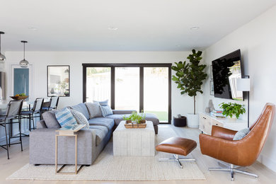Living room - transitional living room idea in Los Angeles