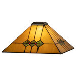 Meyda Lighting - 13" Square Martini Mission Shade - Every Meyda Tiffany item is a unique handcrafted work of art. Natural variations in the wide array of materials that we use to create each Meyda product make every item a masterpiece of its own. Photographs are a general representation of the product. Colors and designs will vary.