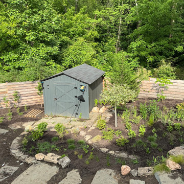 Conservation and rain gardens landscape