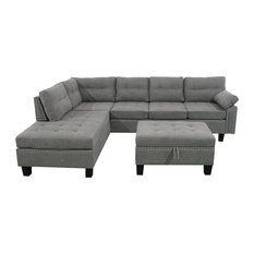 50 Most Popular Sectional Sofas With Nailhead Trim For 2021 Houzz