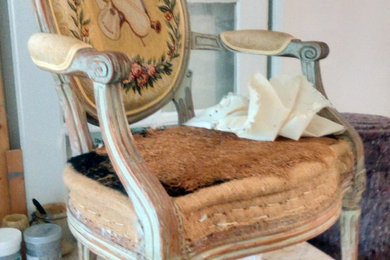 Cabriolet Louis XVI avant restauration