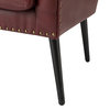 39" Comfy Living Room Armchair With Special Arms, Burgundy