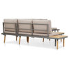vidaXL Patio Furniture Set Patio 7-Seater Sofa with Table Solid Acacia Wood