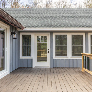Cathedral 4 season porch and deck