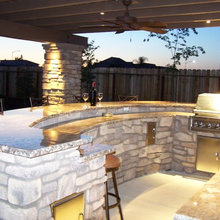 Columbus outdoor fireplace