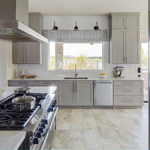 Grey kitchen tile